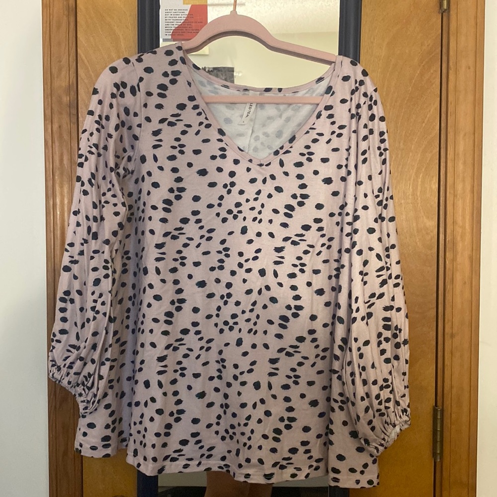 Tickled teal top